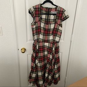 Hell Bunny plaid dress size L